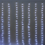 Гирлянда для дома ЗАНАВЕС «Bright light» Водопад 3м*3м 240 ламп LED, IP-20, 8 режимов. Белый (возможность соединения)