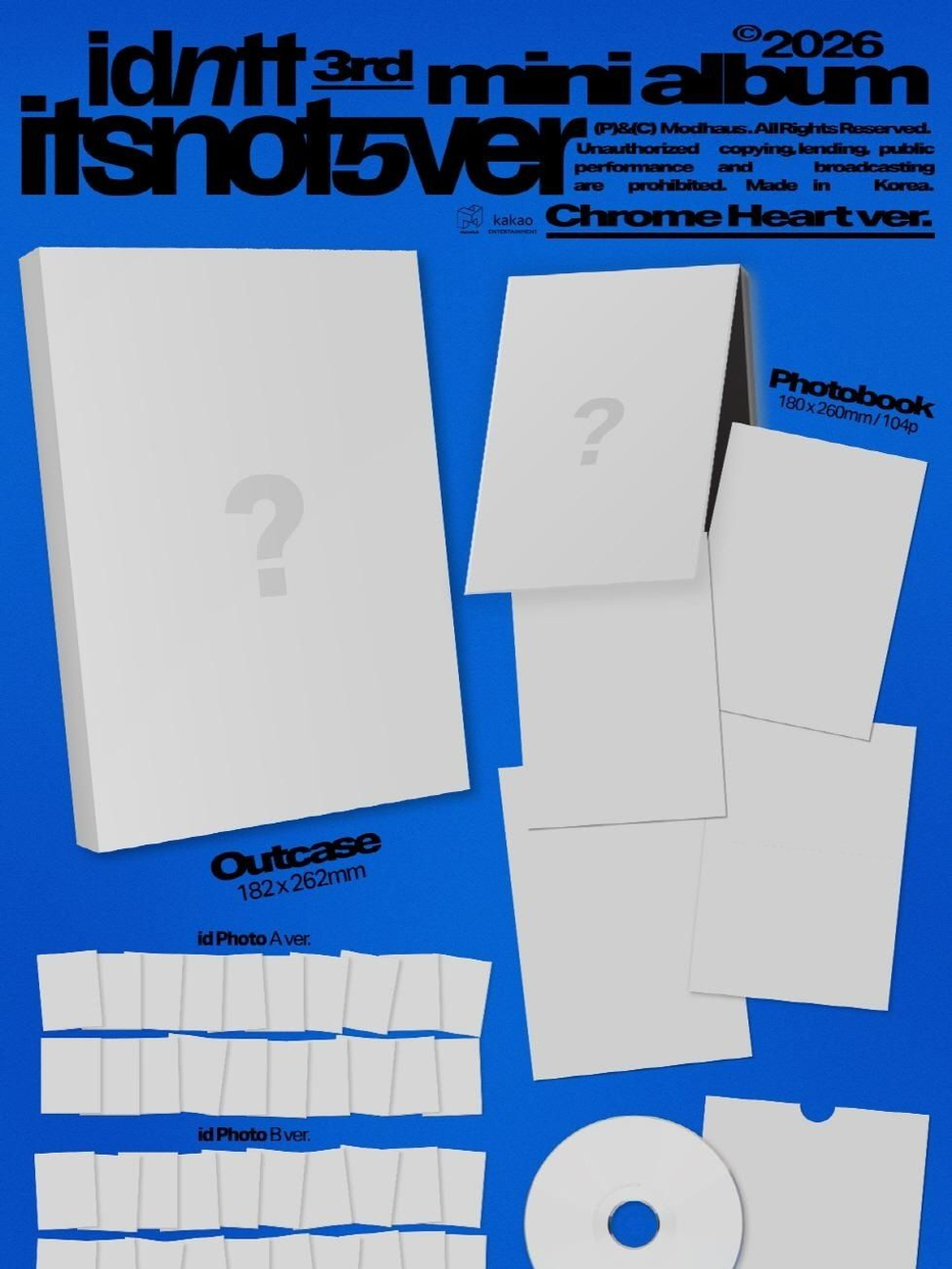 (ПРЕДЗАКАЗ) Альбом IDNTT - ITSNOTOVER 3rd Mini Album 2 Version SET