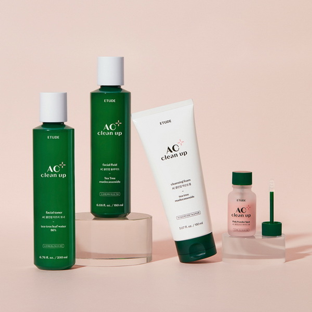 Точечное средство от прыщей Etude AC Clean Up Pink Powder Spot, 15мл