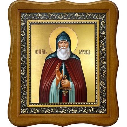 Илья Муромец Печерский Преподобный. Икона на холсте.