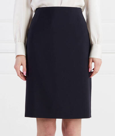 хлопковая юбка vileah BOSS BLACK - темно-синий(50490036)