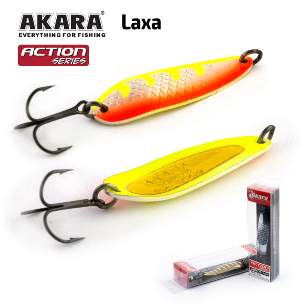 Блесна колебалка Akara Action Series Laxa 60 17 гр. 7/13 oz. AB78