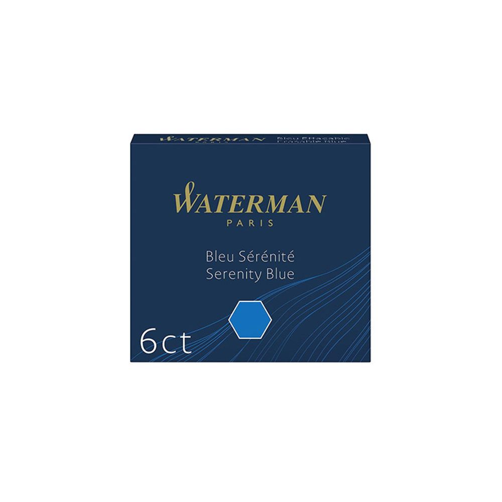 Мини картриджи Waterman синие (S0110950)