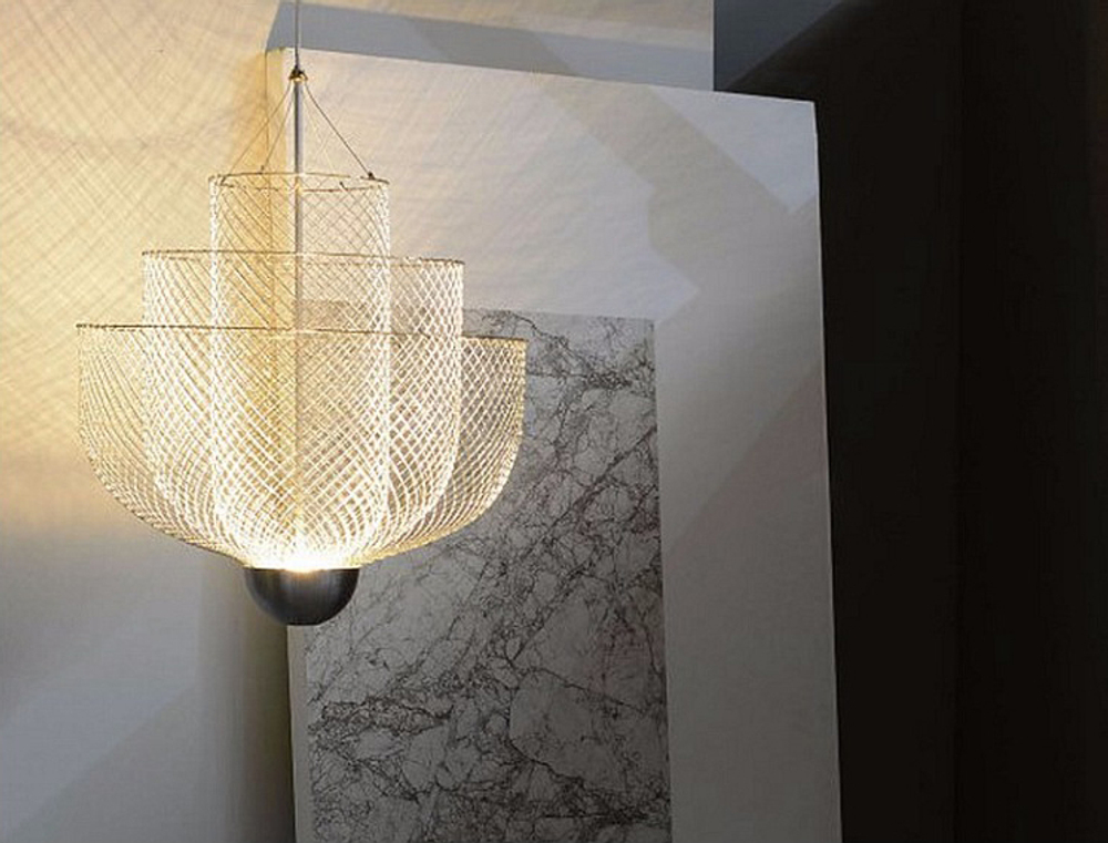 Pendant design lamp  Meshmatics by Moooi D80 (Silver)