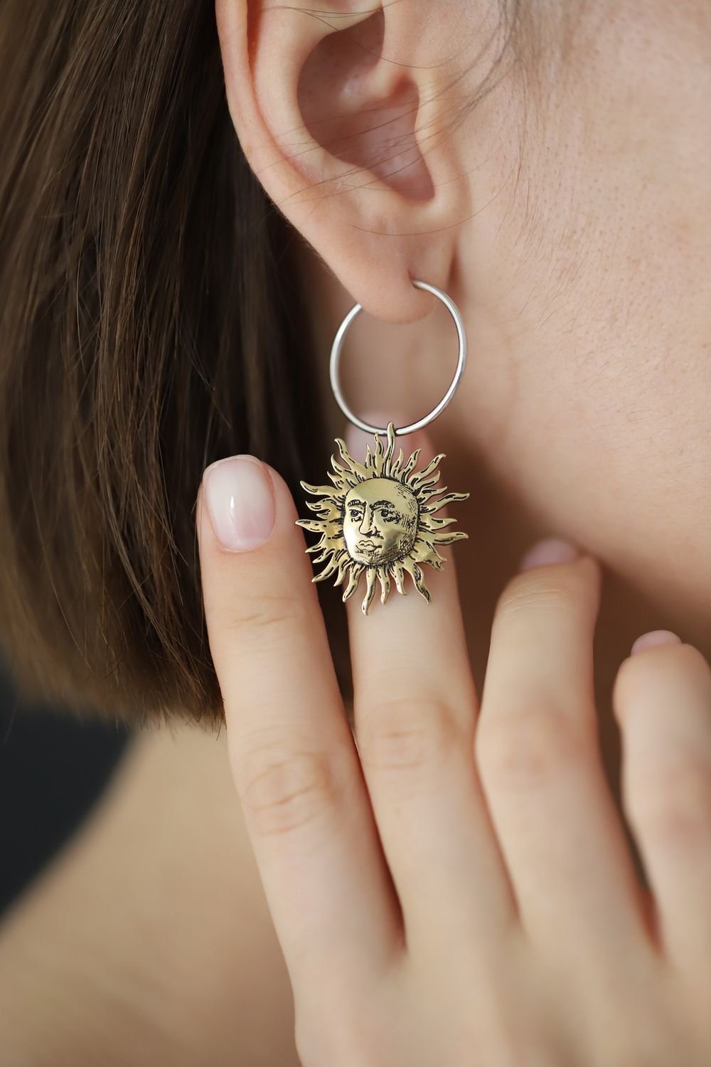 Подвеска Сияй большая позолота La Lune