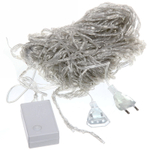 Гирлянда для улицы ЗАНАВЕС «Водопад» ш3,0* в2,0 м 480 ламп LED, прозр.пров, 6 реж, IP-54, Синий (возможность соединения)