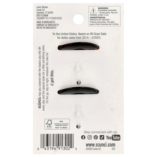 Scunci, Клипсы, 2 шт.