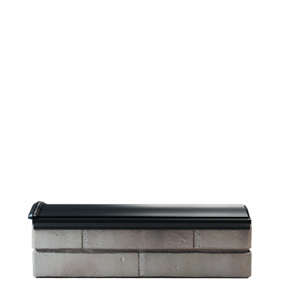 Парапет полимеркомпозитный Monblan 130мм (0,5 кирпич) черный