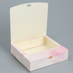 Коробка складная подарочная «Любимой дочке», 20 х 18 х 5 см, БЕЗ ЛЕНТЫ