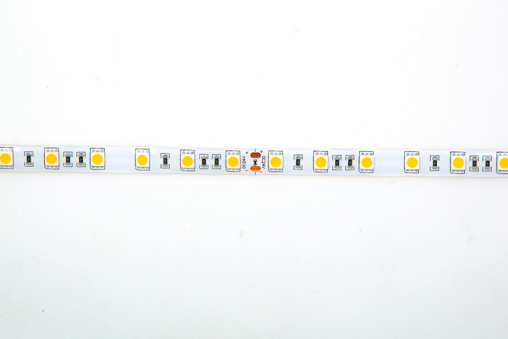 Лента светодиодная SMD нейтральная DC24V 14, 4W/m 4000K 1080Lm/m 60д/м CRI>95 IP65,  упаковка 5 метров,  ширина 10мм,  высота 2мм,  самоклейкая