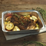 Алюминиевая форма L-край - 322 х 255 х 51 мм, 3180 мл (25шт)