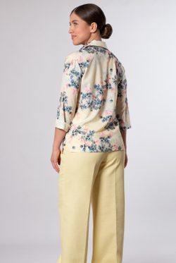 Блузка женская 2330ЮП, Цветы #176Цг092330ЮП