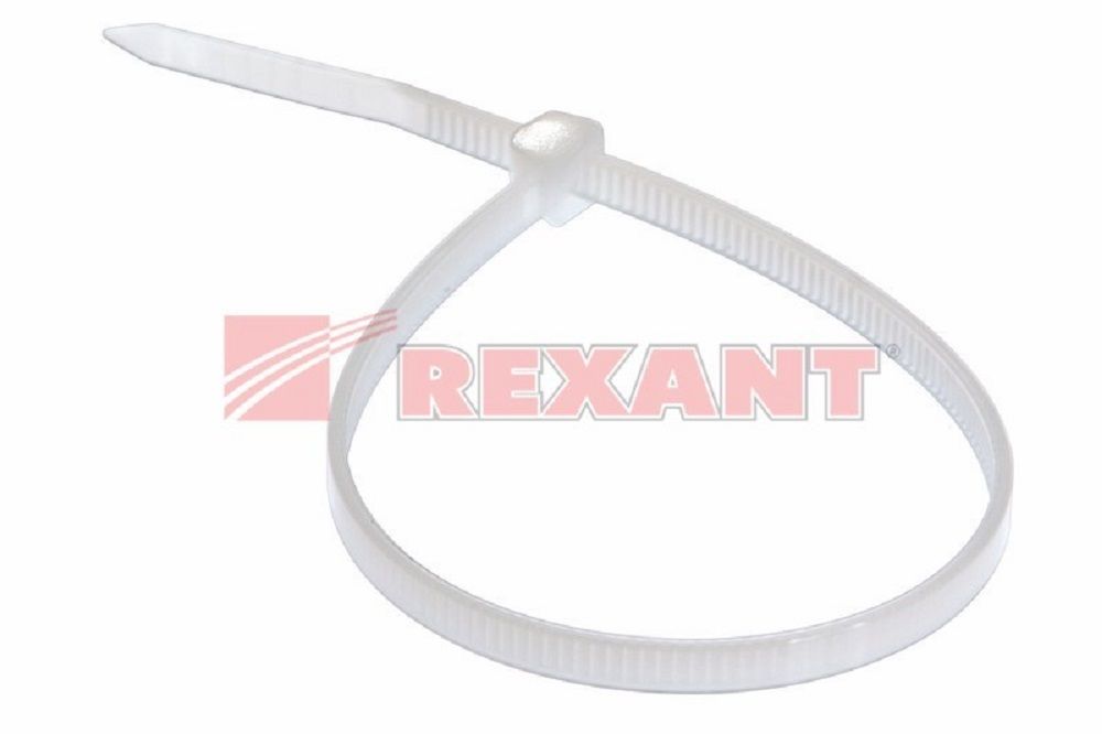 Хомут 3.6 х 200 мм белый (100 шт) REXANT 07-0200