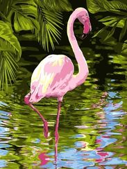 Картина по номерам "Фламинго"