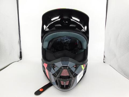 Шлем кроссовый Starks MX-1 Чёрный-салатовый XS
