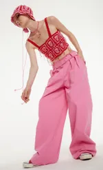 Панама Kraizy Stripes красная