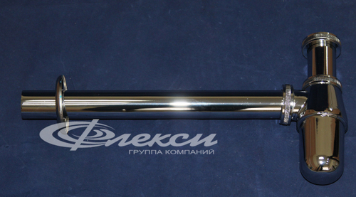 Сифон 1 1/4*40 Ani без выпуска с трубой 40*40 BRB1004 АНИ пласт БЕЛЫЙ