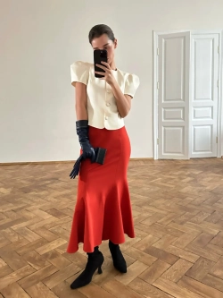 Юбка Jasmine морковная