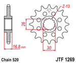 Звезда ведущая JTF1269.16 JT