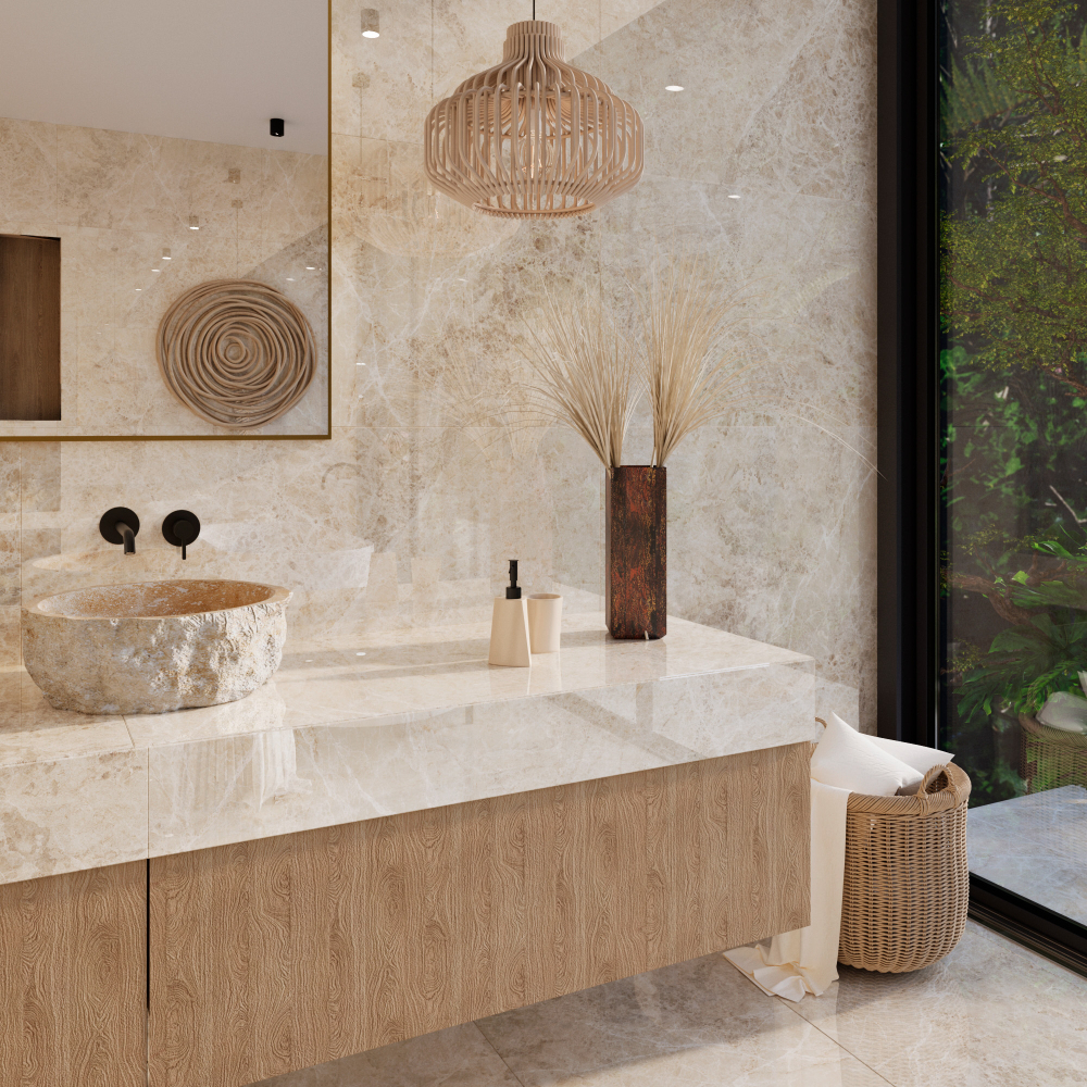 Керамогранит, Arcadia Ceramica, EMPERADOR BEIGE, 1200x600 мм, полированная