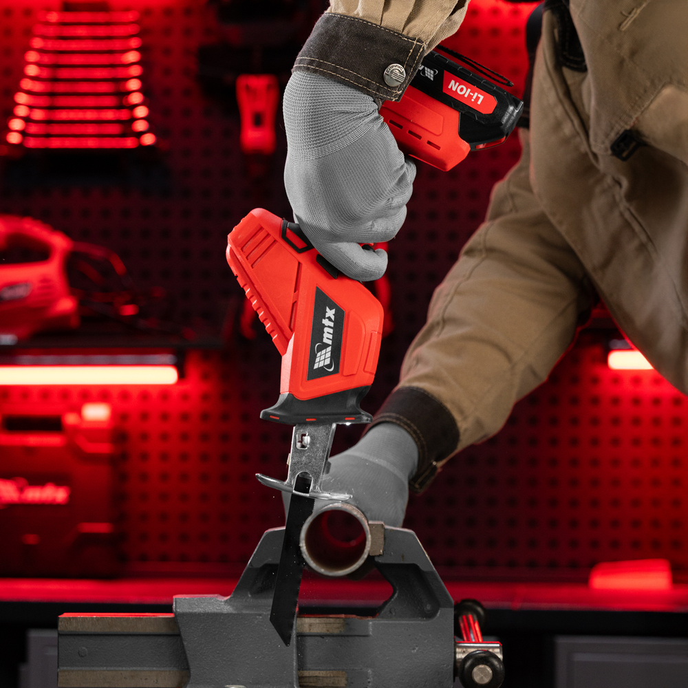 Пила сабельная аккумуляторная RС-80, Li-Ion, 20 В MTX