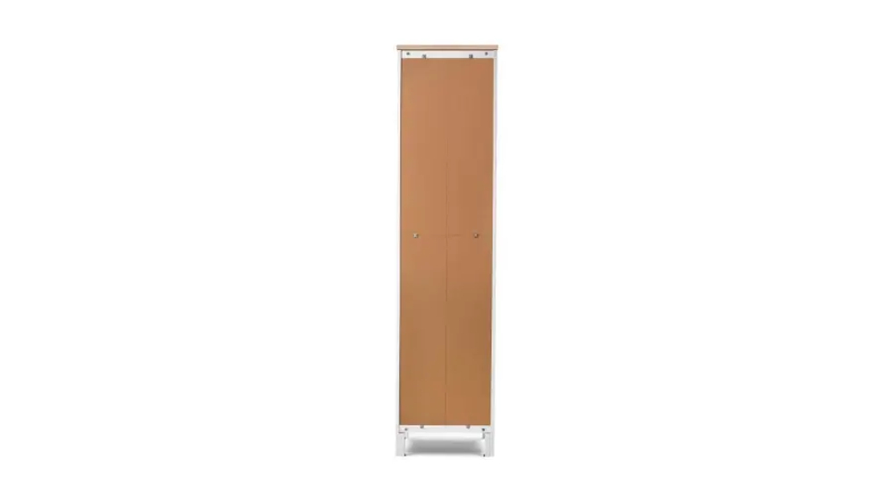 Шкаф-витрина 3 ящика - аналог IKEA HEMNES / ХЕМНЭС/ ХЕМНЕС / КЫМОР / ИКЕА 49х198х37 см, белый/светло-коричневый