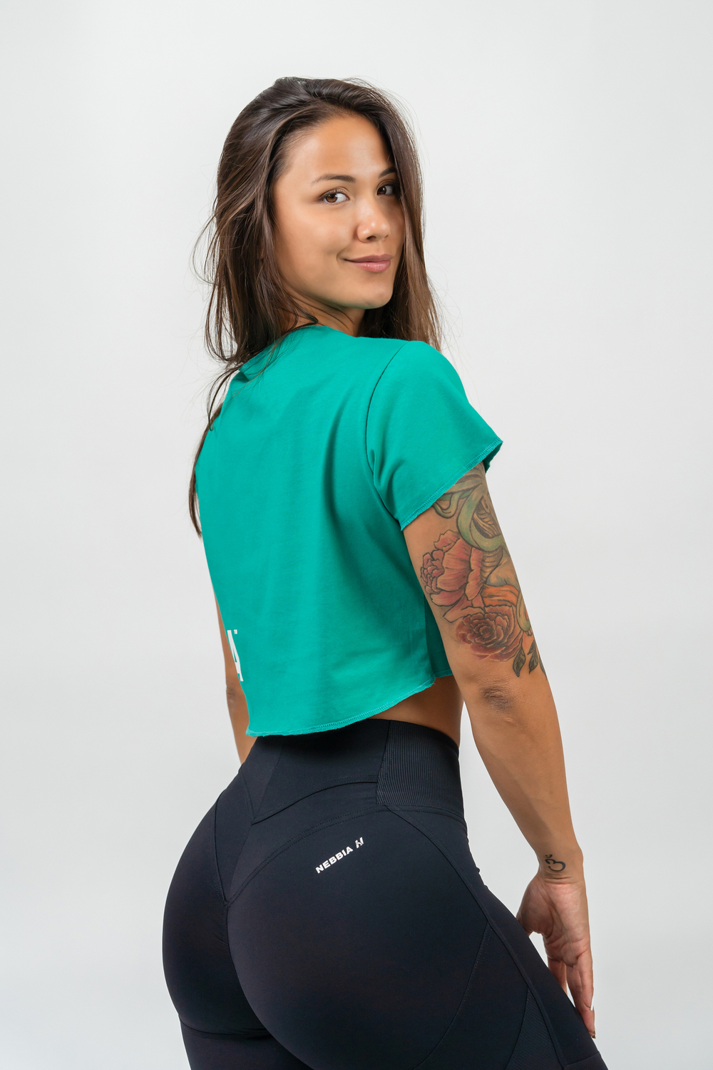 Футболка OVERSIZED CROP TOP POWERHOUSE 279 Зеленая