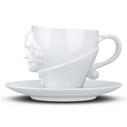 Чайная пара Talent, William Shakespeare, 260 мл, белая