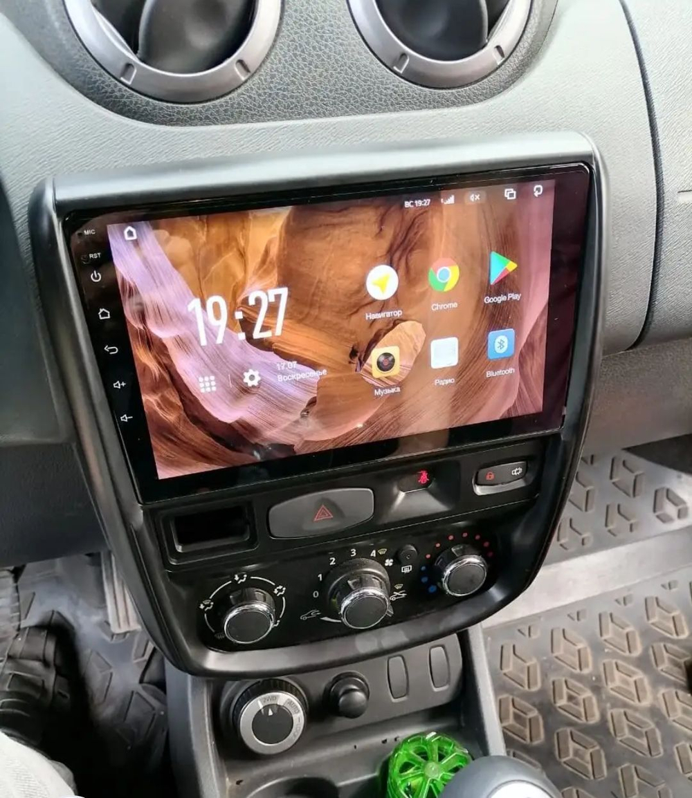 Магнитола для Renault Duster 1 2010-2015, Nissan Terrano 2014+ - FarCar 3050M монитор 9.5" QLED на Android 14, TS18, CarPlay, 4G SIM-слот