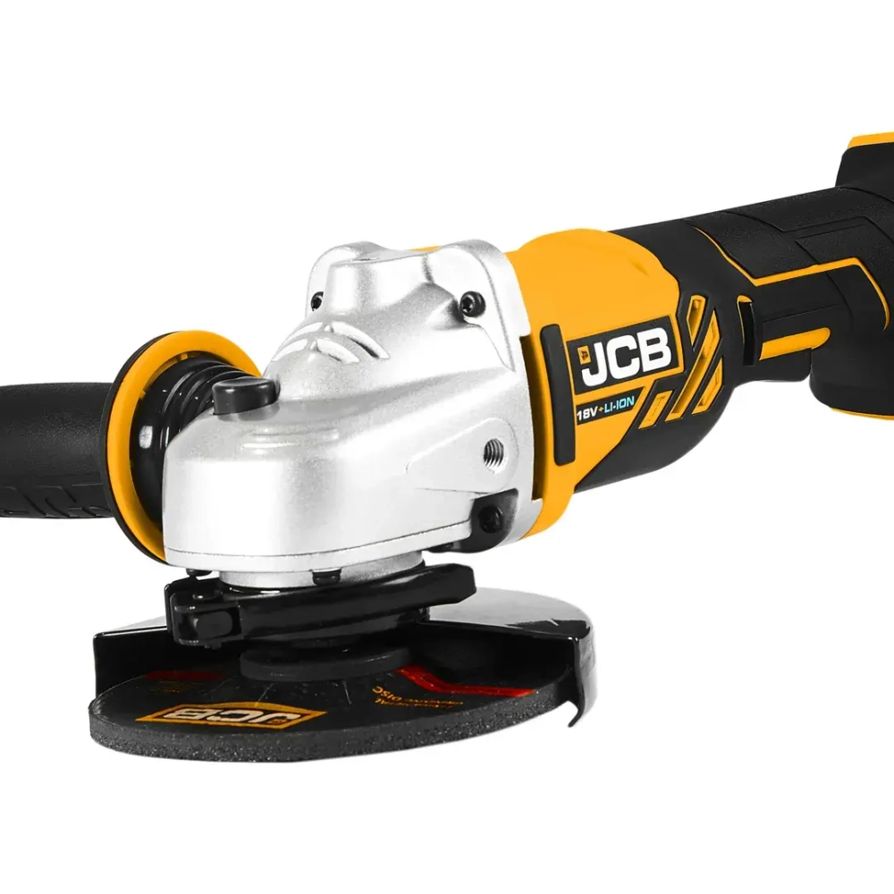 Машина углош,аккум(JCB-18AG-B-E)18V,0-8000 об/мин,диаметр диска 115мм в к-те с заряд.уст-вом(JCB-18VFC-E) 2.4A и батареей аккум.(JCB-50LI-E) 5.0AH-2шт JCB JCB-18AG-5BG-E