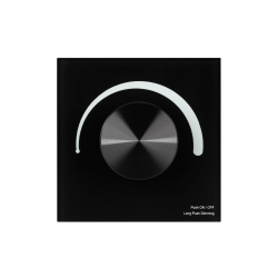 Панель SMART-P37-DIM-IN Black (230V, 1.2A, TRIAC, Rotary, 2.4G) (Arlight, IP20 Пластик, 5 лет) 028109