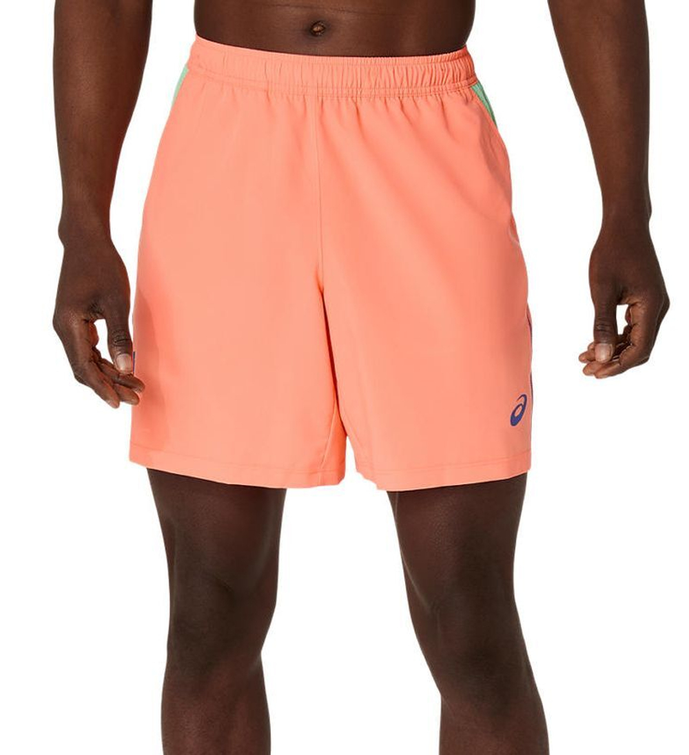 Мужские теннисные шорты Asics Padel Court 7in - vivid coral/menthol