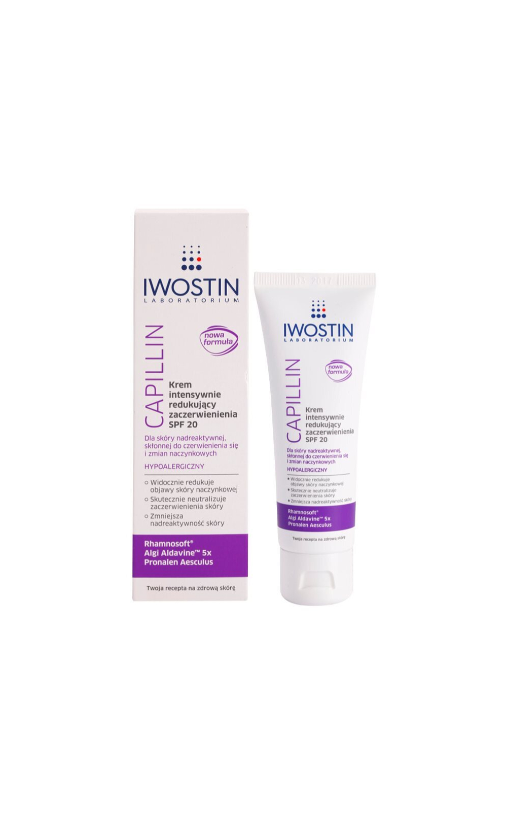 Iwostin Capillin - интенсивный крем против покраснений SPF 20 /   40  ml  / GTIN 5902502432219