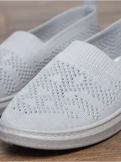 Мокасины летние текстильные