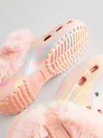 Сабо с искусственным мехом для девочки Next Q91-811, Розовый