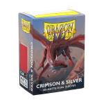 Протекторы Dragon Shield Dual Matte Crimson & Silver