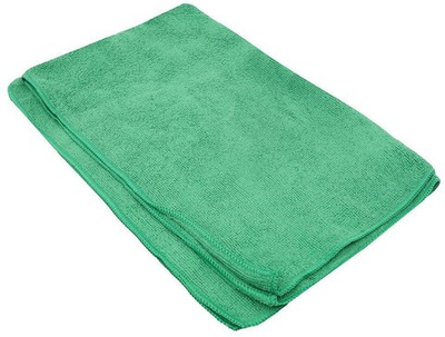 Салфетка микрофибра 50х80 220гр для пола ЗЕЛЕНАЯ (1/200) OPTILINE