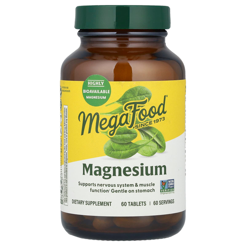MegaFood, магний, 60 таблеток