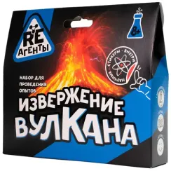 Игрушка: Научно-познавательный набор "Извержение вулкана", синий, модели ?Re-Агенты?