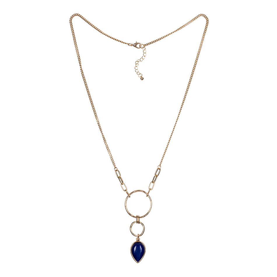 Колье Fiore Luna NATURAL LAPIS LN3171-2 BL/G