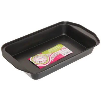 Противень металлический 33,5*19,5*4,5см с антипригарным покрытием «Селфи»