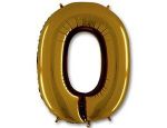 Шар (40"/102 см) Цифра, 0 Gold