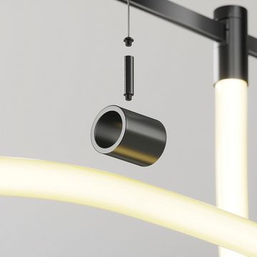 Потолочный коннектор с тросовым подвесом в шинопровод TRA154CSW-1B чёрный Tau Flarity Maytoni