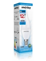 Светодиодная лампа свеча на ветру мат. 12W-6000-E14, 1 шт.