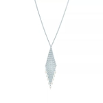 Подвеска из серебра 925 с жемчугом ,Tiffany💠Mesh fring pendant