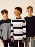 Пижама для мальчика Next K99-152, 3 шт., Черный, Серый