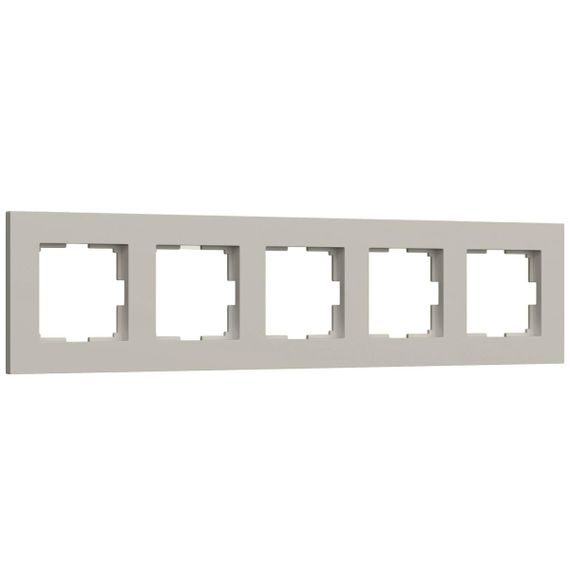 Рамка на 5 постов Werkel Slab дымчатый софт W0052917 a071630