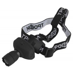 Фонарь налобный светодиодный Трофи Налобные GB-301 на батарейках мощный яркий 2 режима черный с регулируемым фокусом