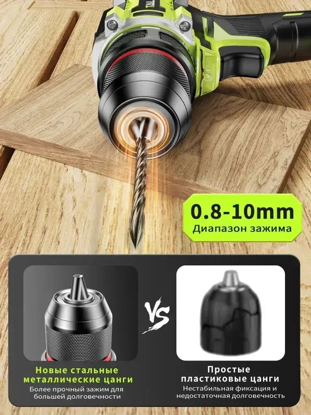 TALADO шуруповерт аккумуляторный бесщеточный/50 Нм дрель шуруповерт/21V с двумя аккумуляторами 2 Ач