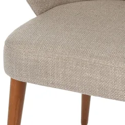 Стул Helios, бежевый, ножки орех